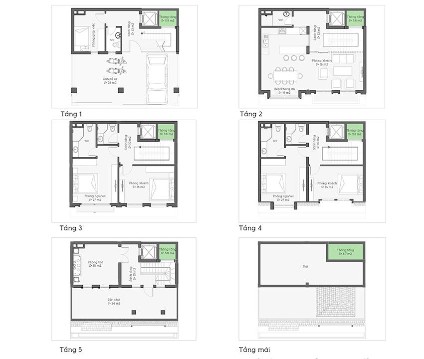 Diện tích 80-93m2