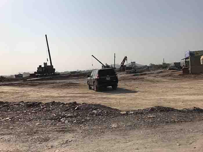 Dự án đang san lấp mặt bằng