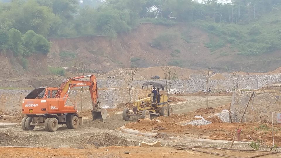 Dự án đang thi công hạ tầng