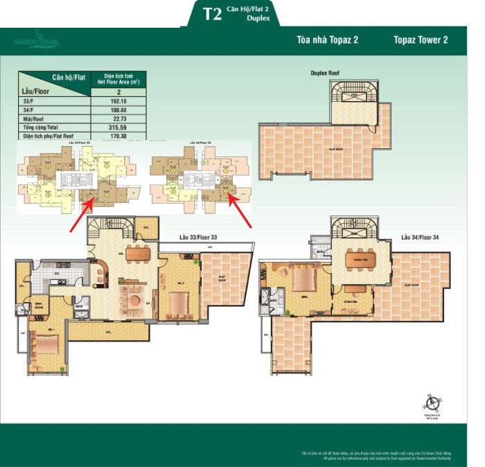 Thiết kế căn hộ 02 - tầng 34