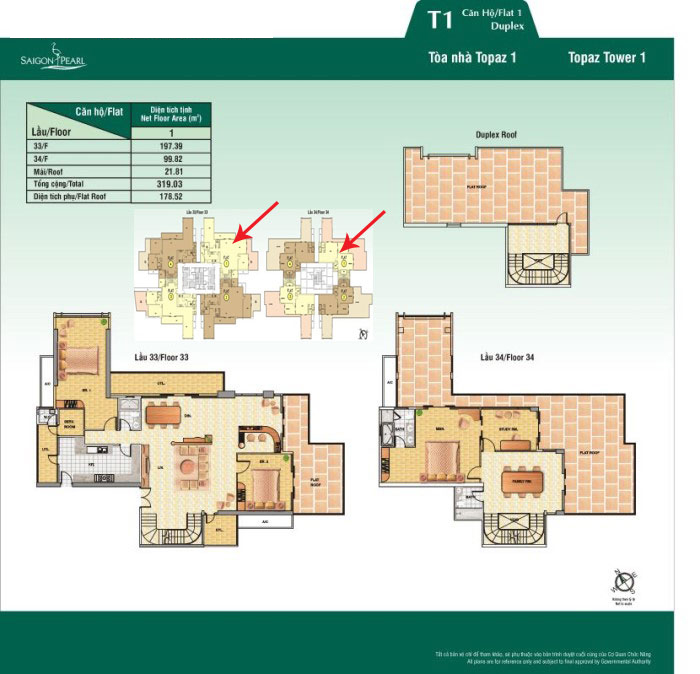 Thiết kế căn hộ 01 - tầng 33