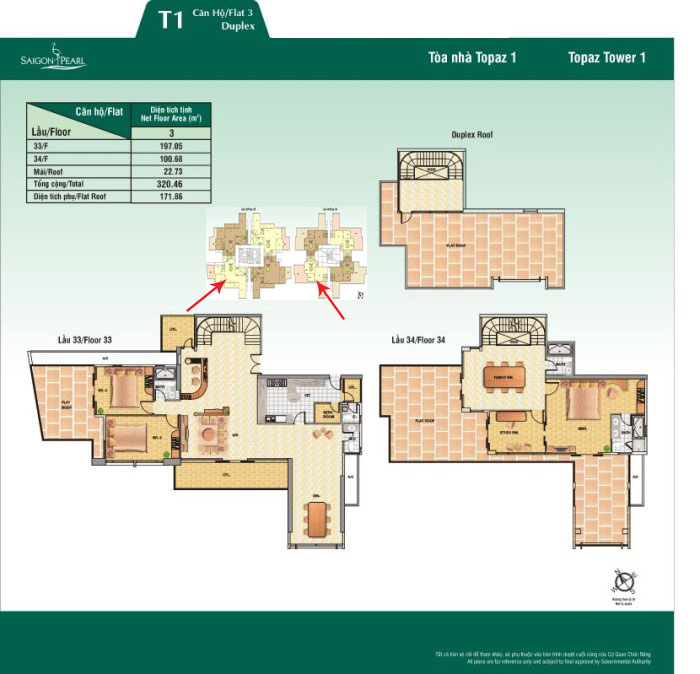 Thiết kế căn hộ 03 - tầng 33