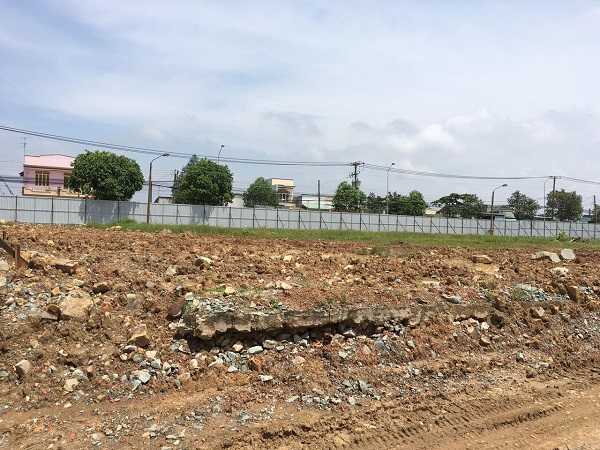 Dự án đang thi công hạ tầng