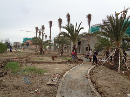 Dự án đang triển khai xây dựng cơ sở hạ tầng