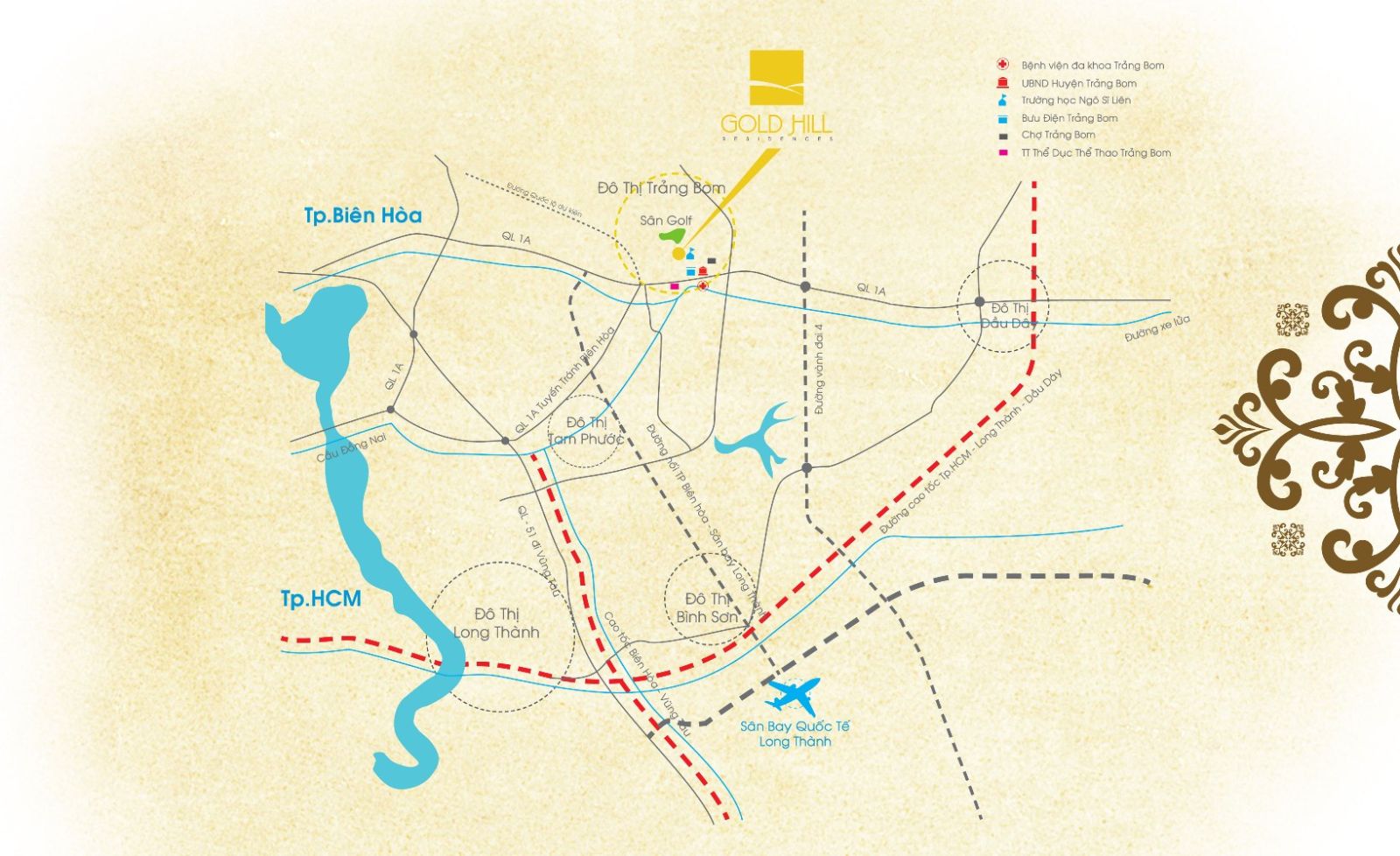 Vị trí của Khu đô thị Gold Hill | ảnh 1