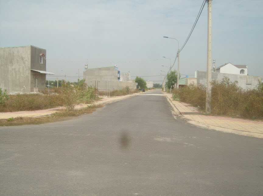 Các lô đất của dự án đang được rao bán