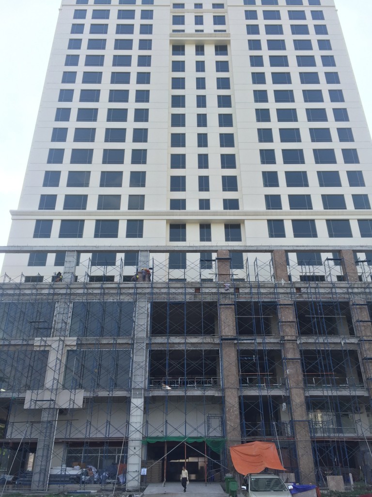 Dự án đang trong quá trình hoàn thiện mặt ngoài