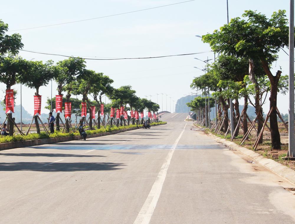 Đang thi công hạ tầng
