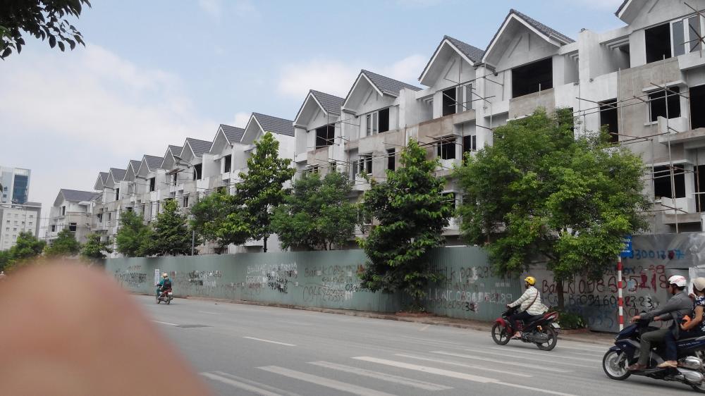 Dự án đang hoàn thiện thô khu nhà ở thấp tầng