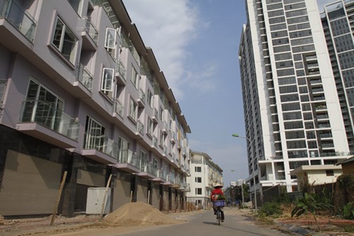 Dự án đã hoàn thiện thô một số căn