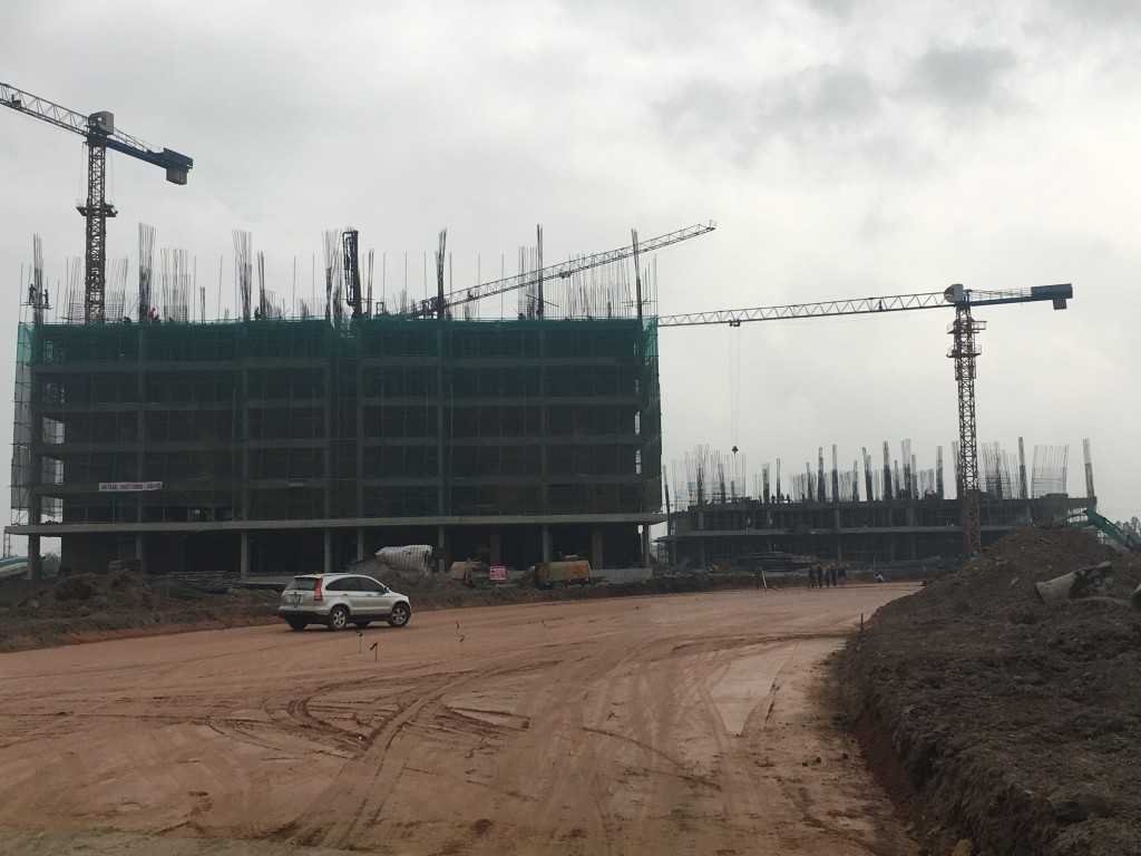 Chung cư Thanh Hà b1.4 HH1 đang thi công tới tầng thứ 7