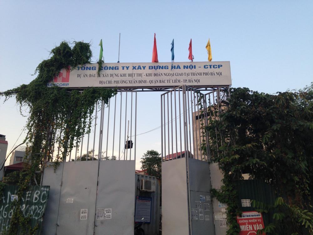 Khu BT1, BT2 đang hoàn thiện thô các căn biệt thự