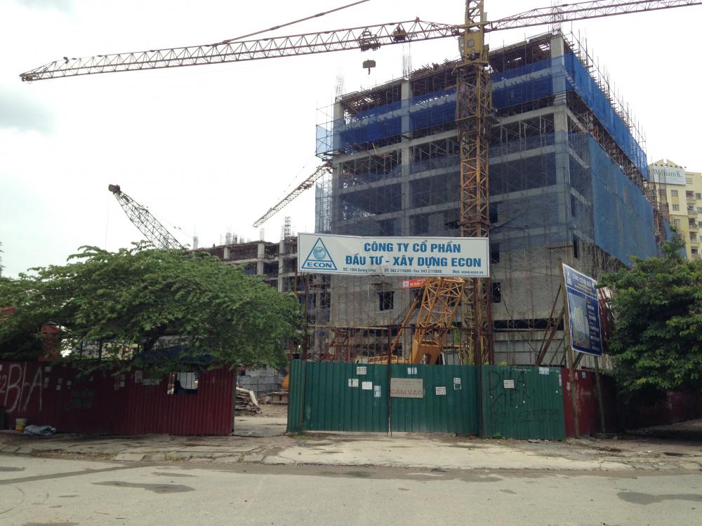 Chung cư N01 - Di dân GPMB D17 đang thi công tới mặt sàn tầng 7