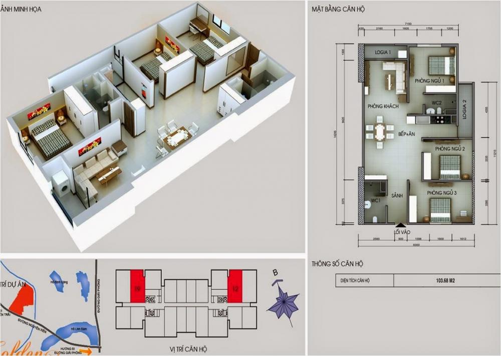 Thiết kế căn hộ 19-12