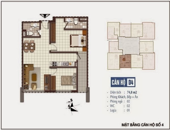 Thiết kế căn hộ D4