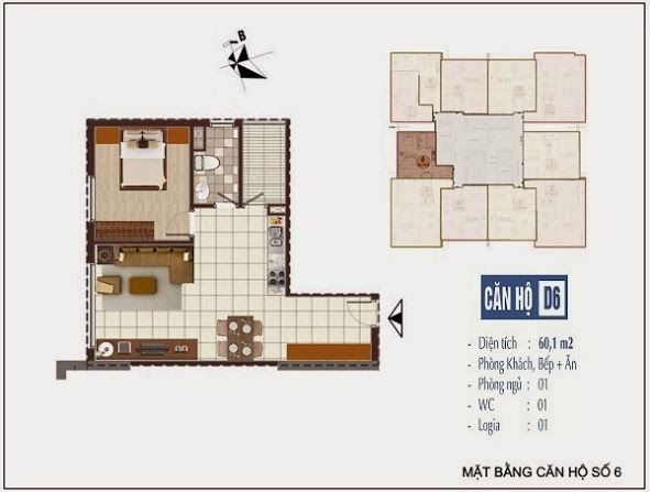 Thiết kế căn hộ D6