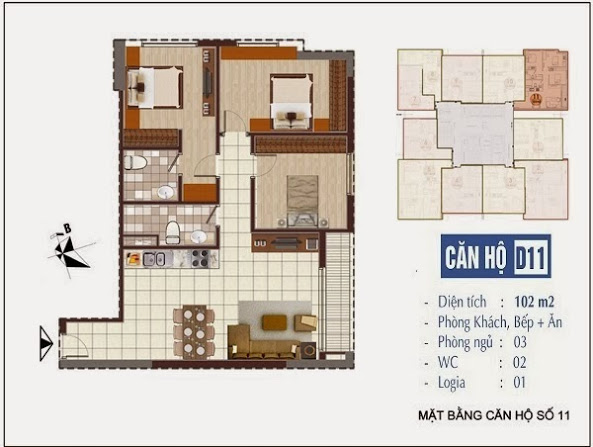 Thiết kế căn hộ D11