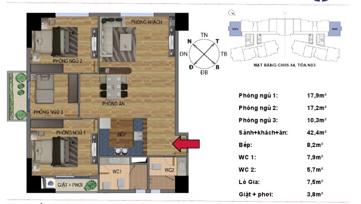 Thiết kế căn hộ 14