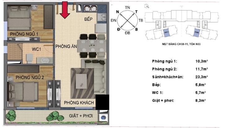 Thiết kế căn hộ 11