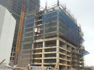 Tòa HH3 đang thi công phần thô