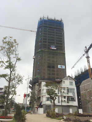 Tòa HH2 đang thi công phần thô