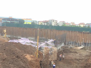 Tòa HH3 đang thi công phần thô