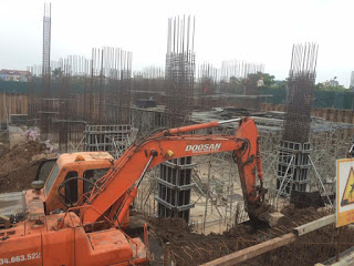 Tòa HH4 đang thi công phần thô