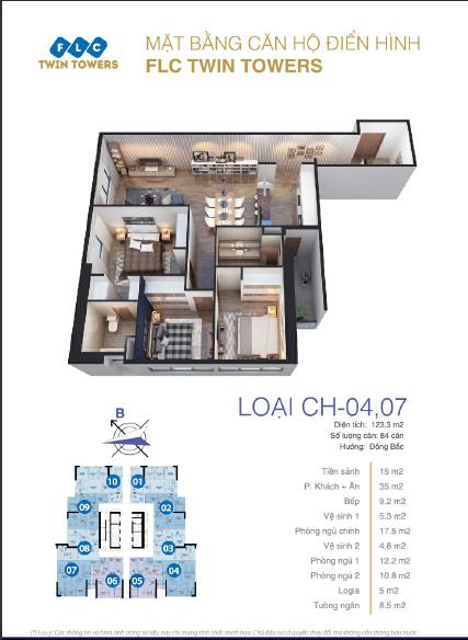 Thiết kế căn hộ CH-04, 07