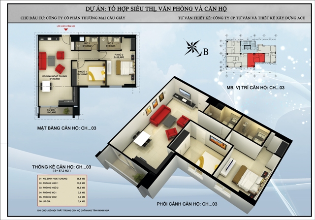 Thiết kế căn hộ CH03