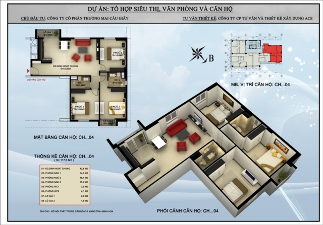 Thiết kế căn hộ CH04