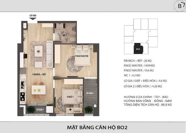 Thiết kế căn hộ BO2