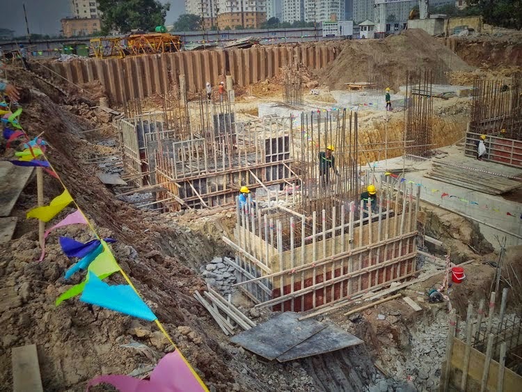 Dự án Hong Kong Tower đã hoàn thành phần tầng hầm công trình