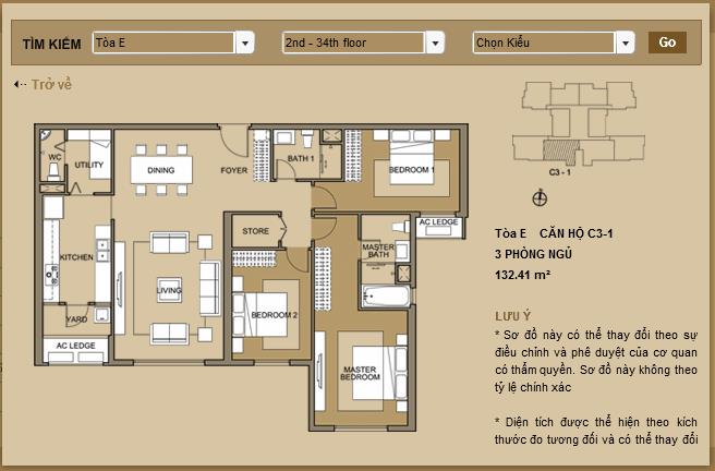 Thiết kế căn hộ C3-1