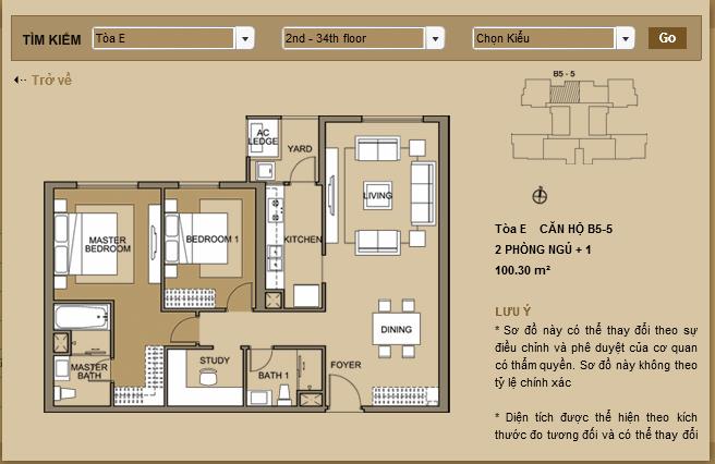 Thiết kế căn hộ B5-5