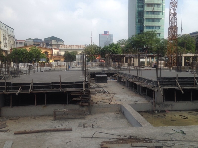 Dự án đang thi công phần thân