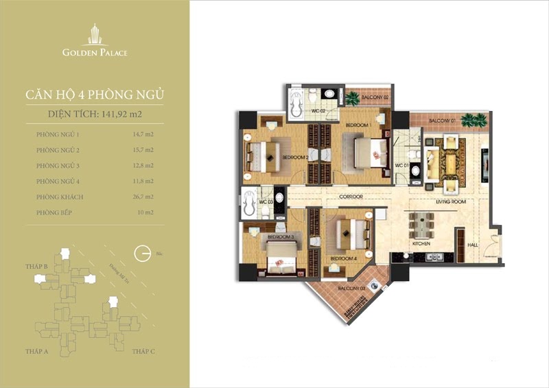 Thiết kế căn hộ A1