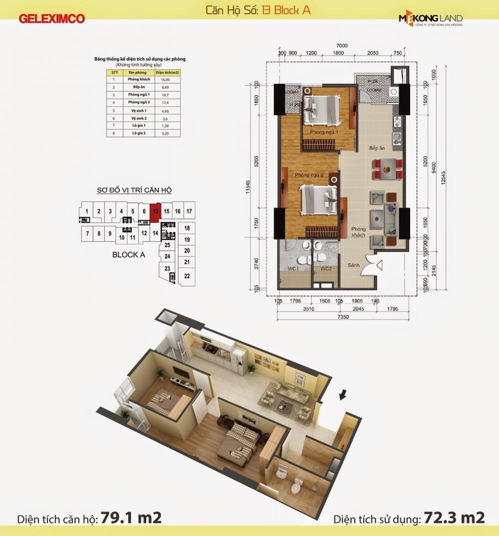 Thiết kế căn hộ 13A
