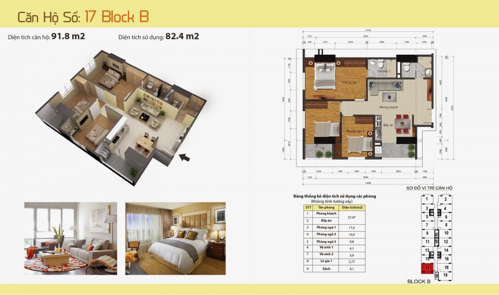 Thiết kế căn hộ 17B