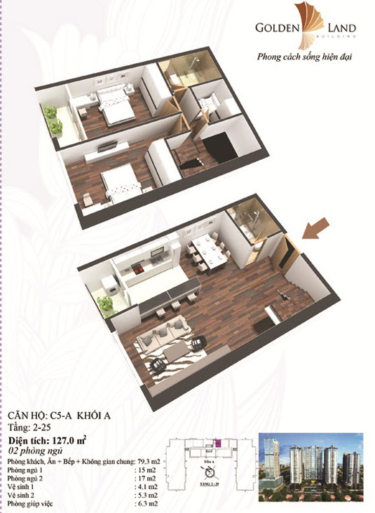 Thiết kế căn hộ C5-A