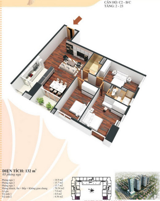 Thiết kế căn hộ C2