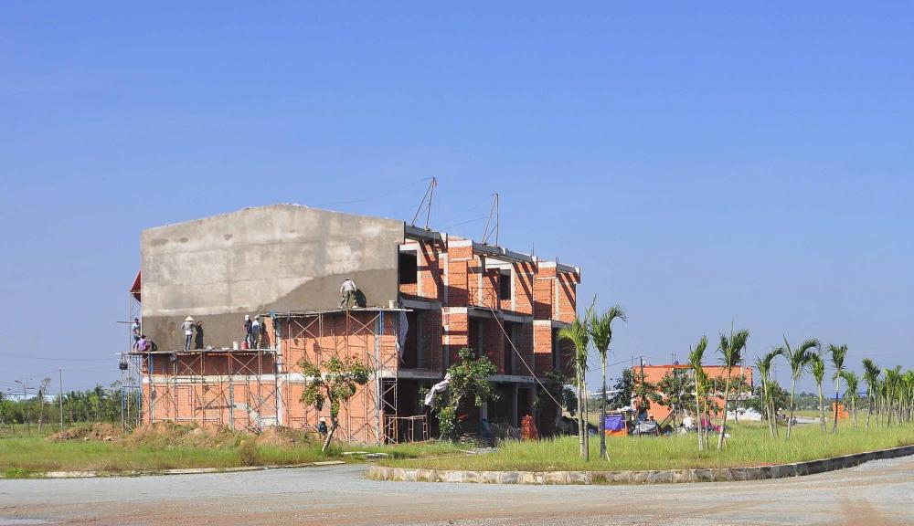 Dự án đã hoàn thiện hạ tầng, đang thi công nhà phố