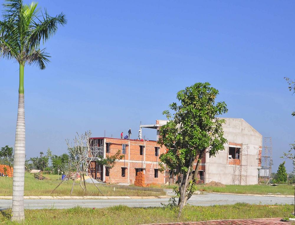 Dự án đã hoàn thiện hạ tầng, đang thi công nhà phố