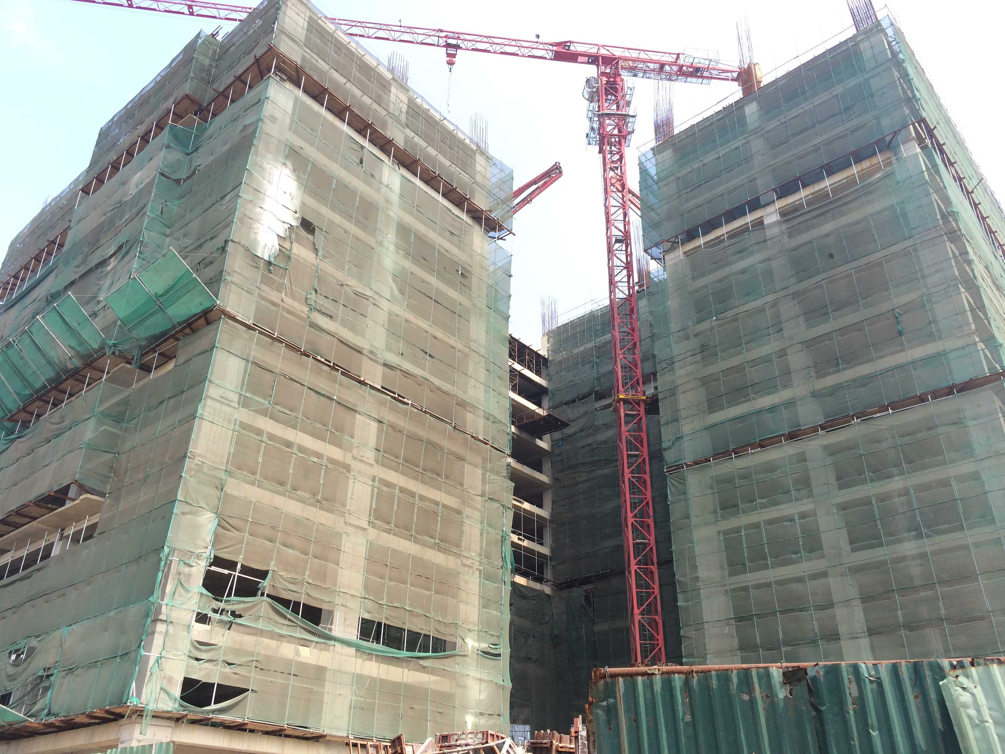 Dự án đang xây dựng đến mặt sàn tầng 13