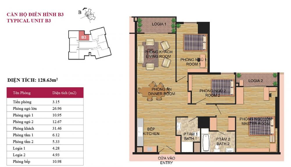 Thiết kế căn hộ B3