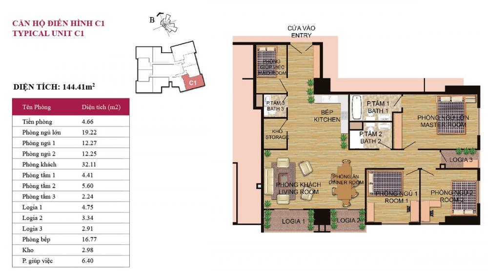 Thiết kế căn hộ C1