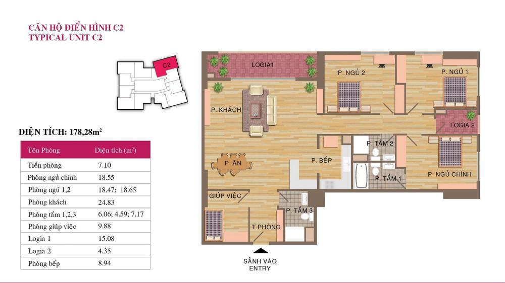 Thiết kế căn hộ C2