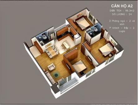 Thiết kế căn hộ A2