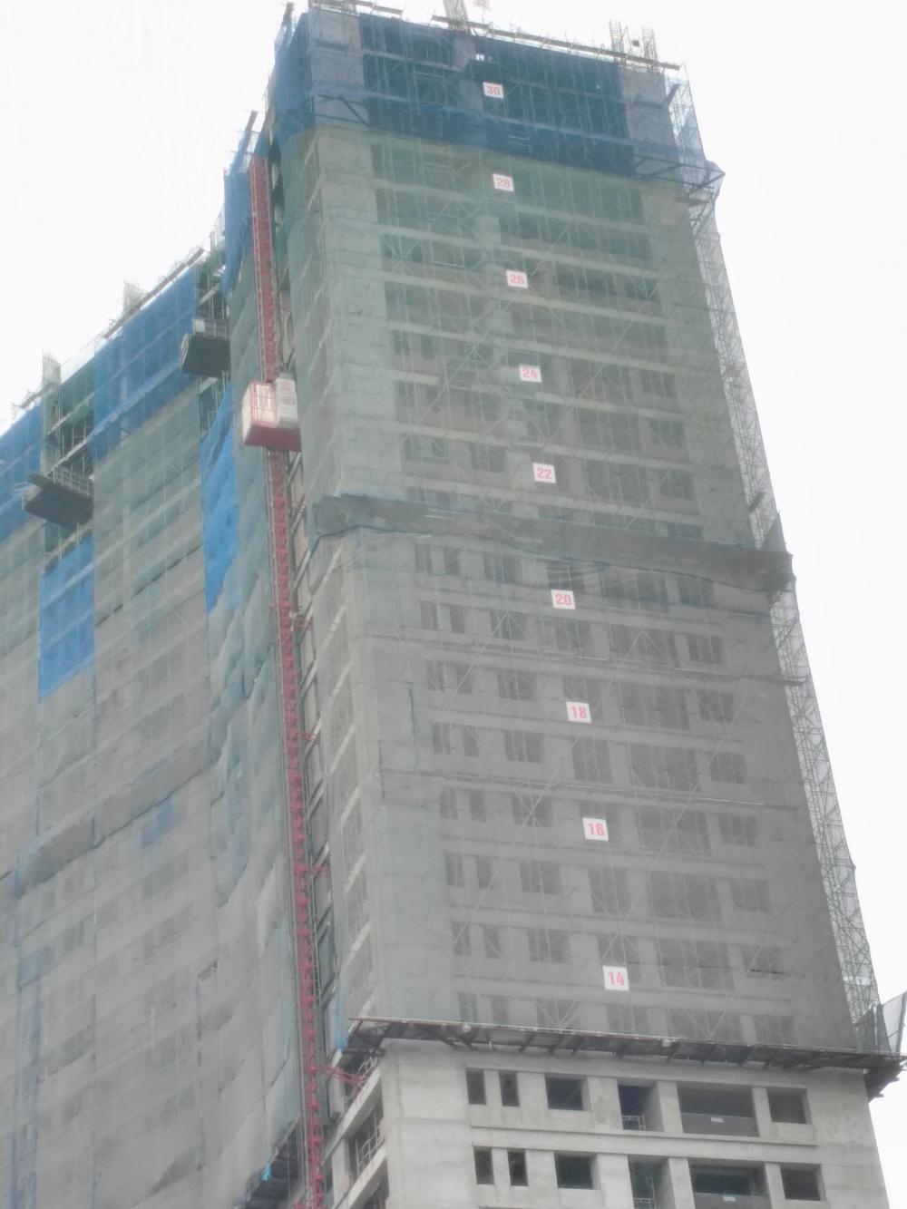 Dự án đang xây dựng phần thô tới tầng 31