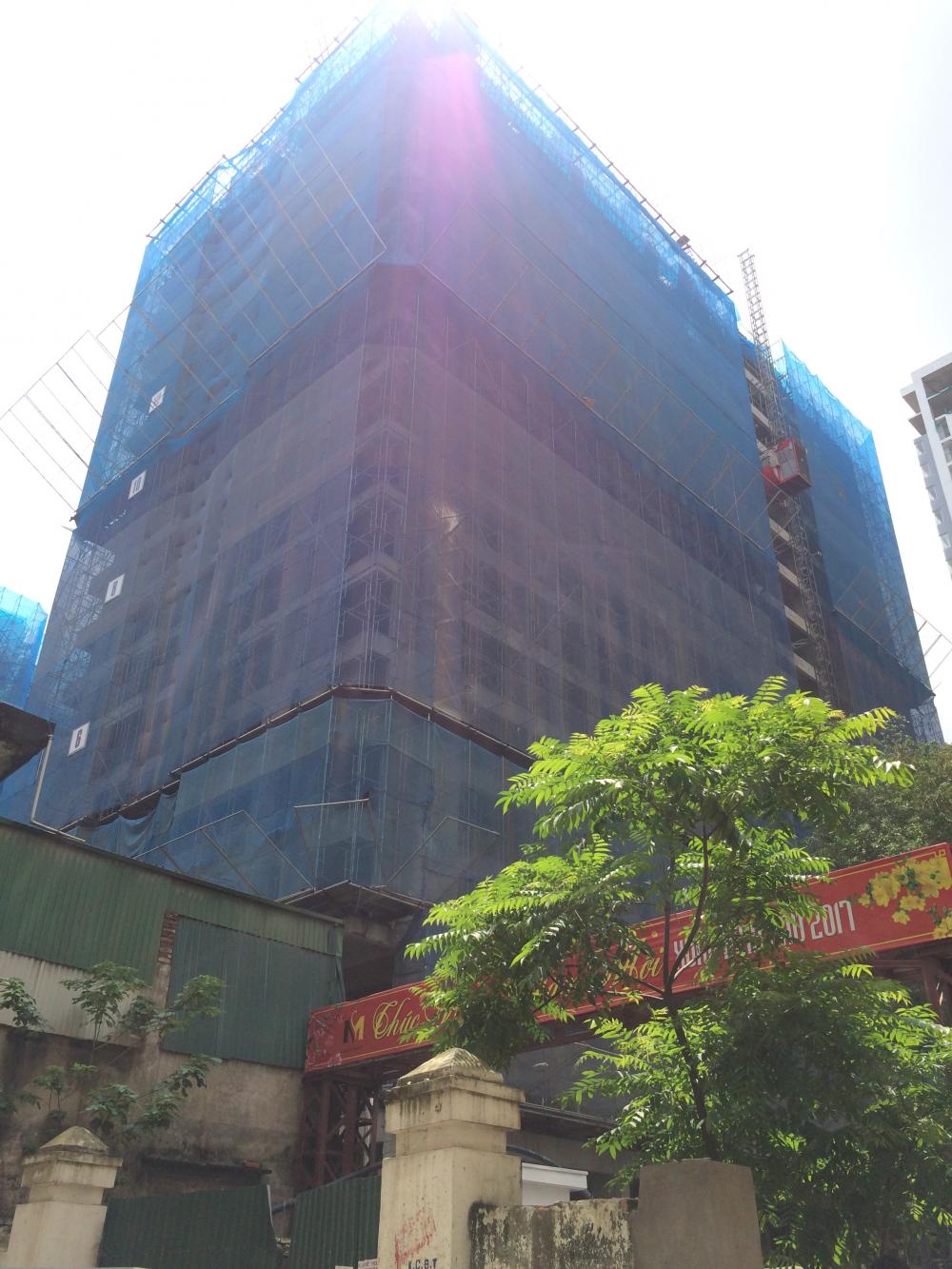 Dự án đang thi công tới mặt sàn tầng 16