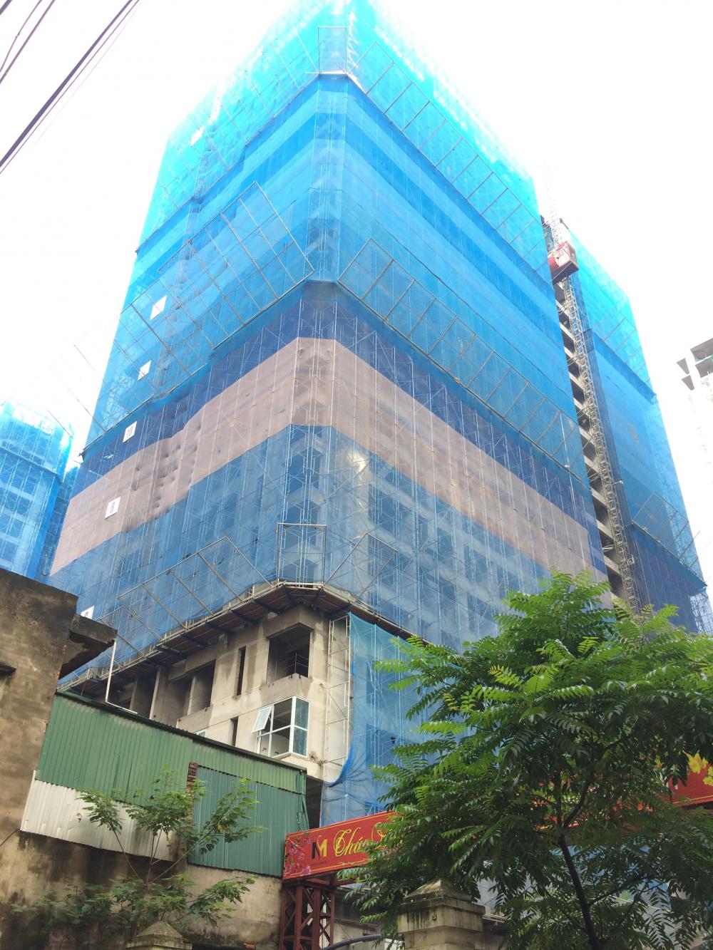 Dự án đang thi công tới mặt sàn tầng 22